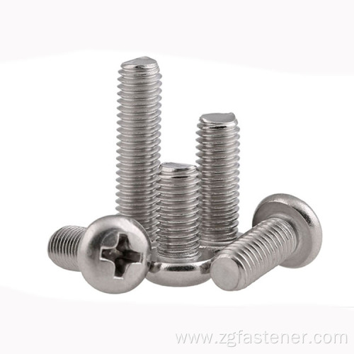 Stainless Steel Pan Head Cross screws machine screw